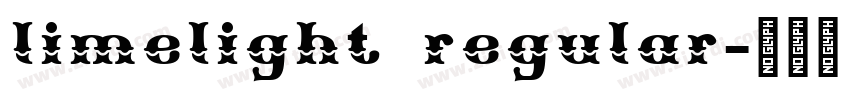 limelight regular字体转换